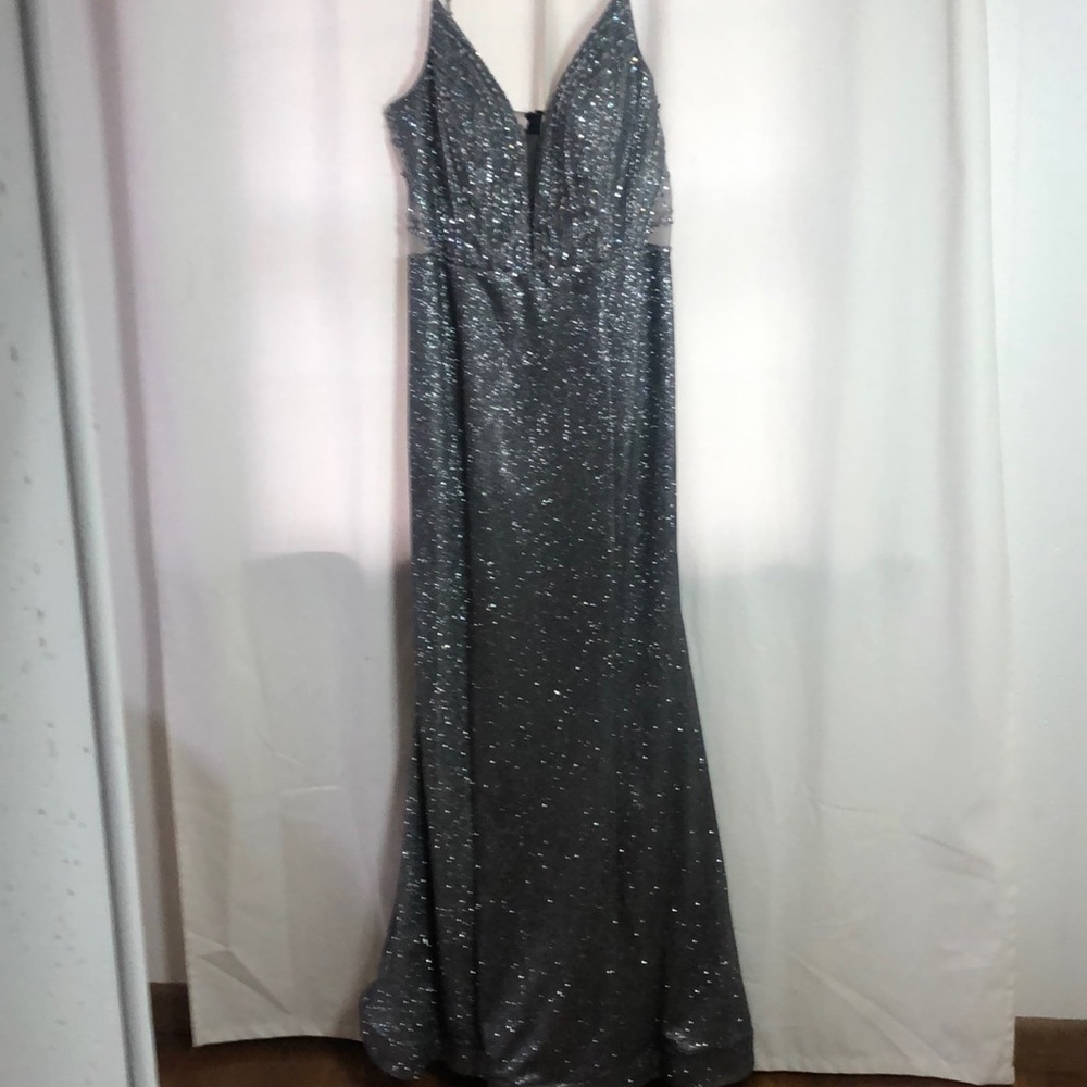Platinum Label Charcoal Prom Dress Style 3820LG